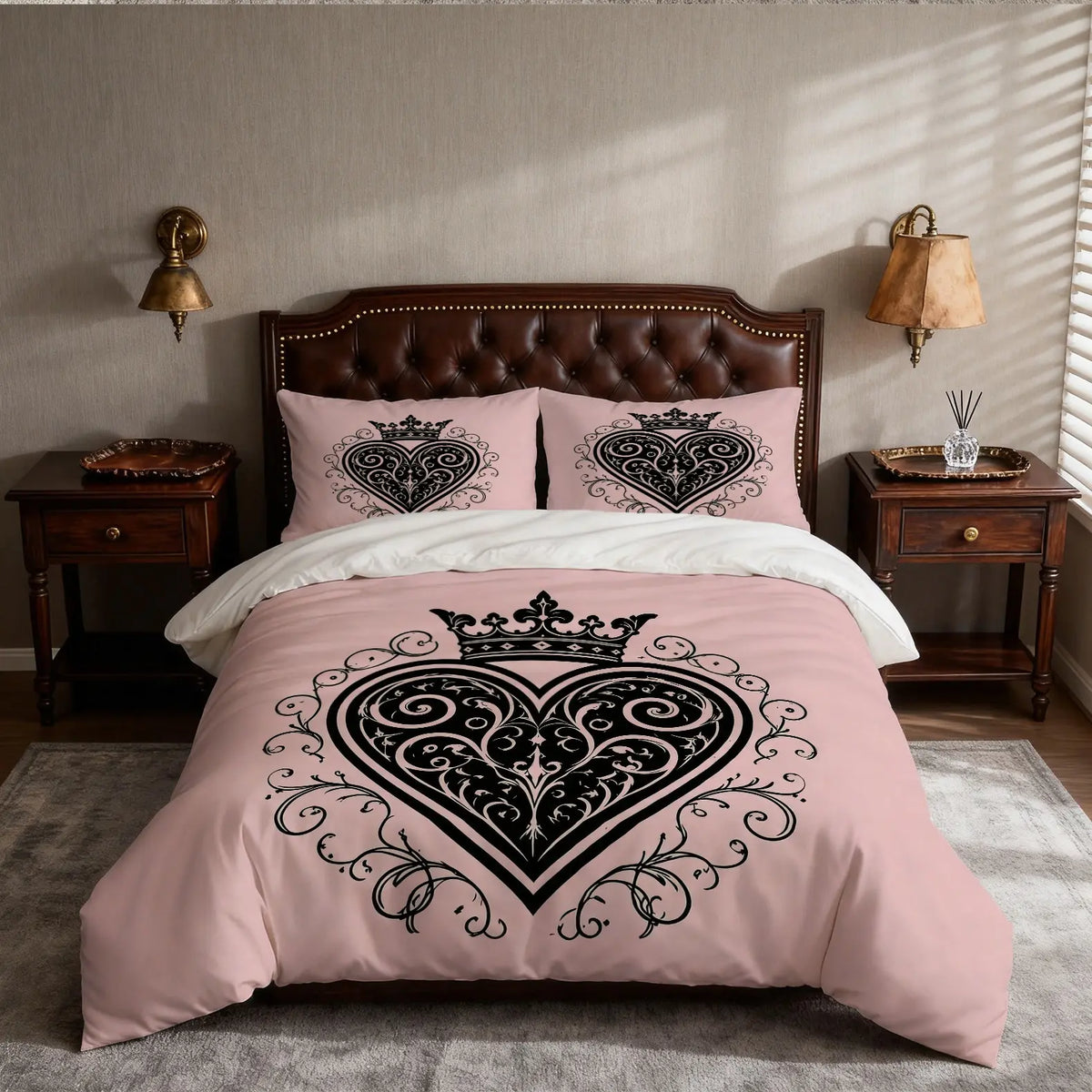 Gothic Ace Of Spades Poker Printed Duvet Cover Set, 2/3 Pack (1 Duvet Cover + 1/2 Pillowcases, No Inserts), Soft Cozy Bedding, Theme Bedding Set, for Teen and Adult Bedrooms, Perfect Gift for Boys