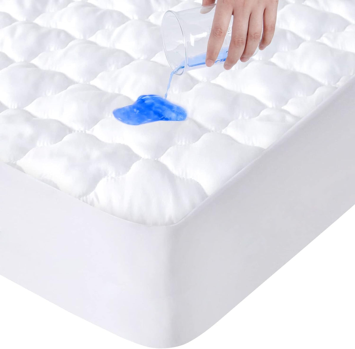 Mattress Protector Pad Cover Waterproof Twin Size Quilted for Single Bed