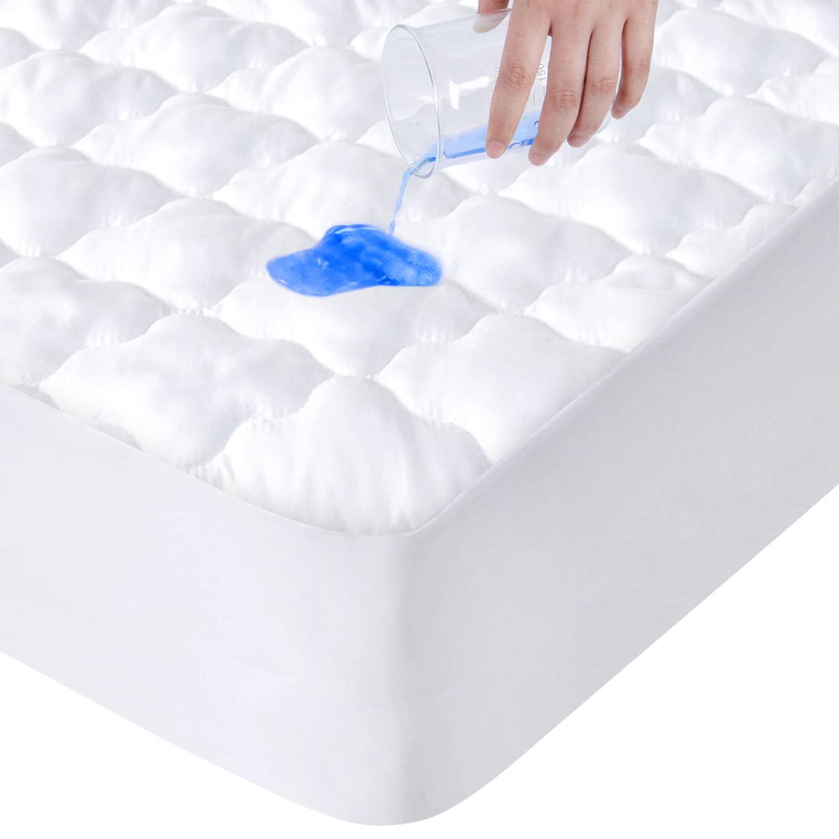 Mattress Protector Pad Cover Waterproof Twin Size Quilted for Single Bed