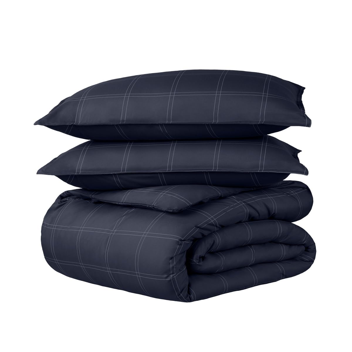 Bare Home Duvet Cover Set 1800 Ultra-Soft (Queen, Grey)