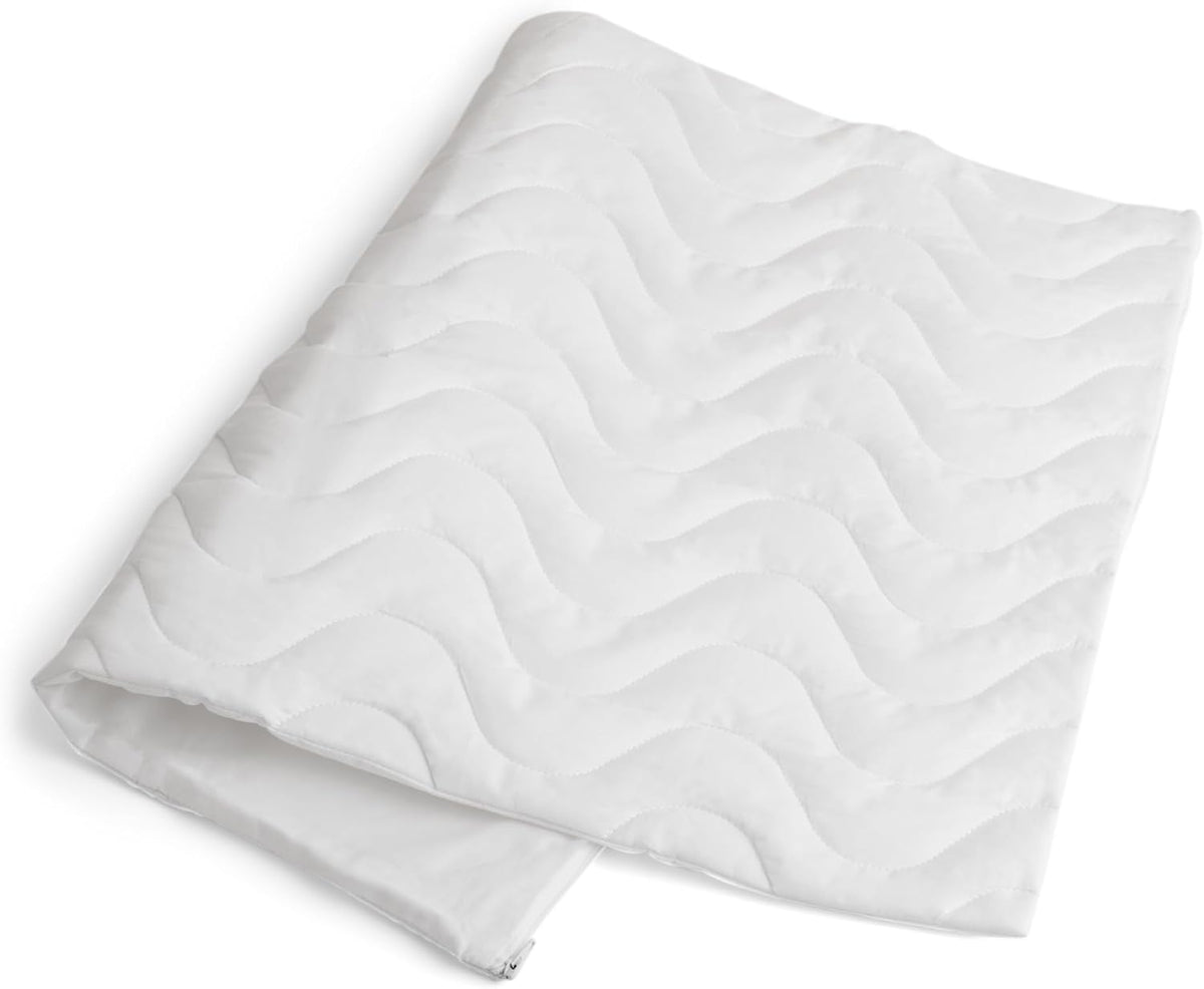 Mediflow Quilted Pillow Protector: Zippered Protection from Dust and Allergens, Adds a Layer of Luxury and Comfort