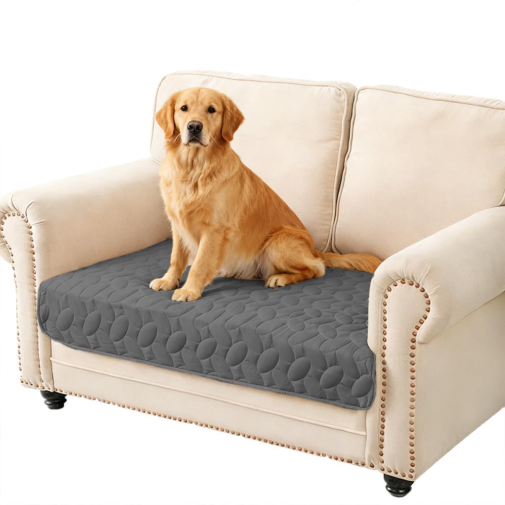 Ameritex Pet Bed Cover Dog Bed Blanket for Sofa and Furniture Waterproof New Pattern Design (30x70 Inch, Dark Grey)