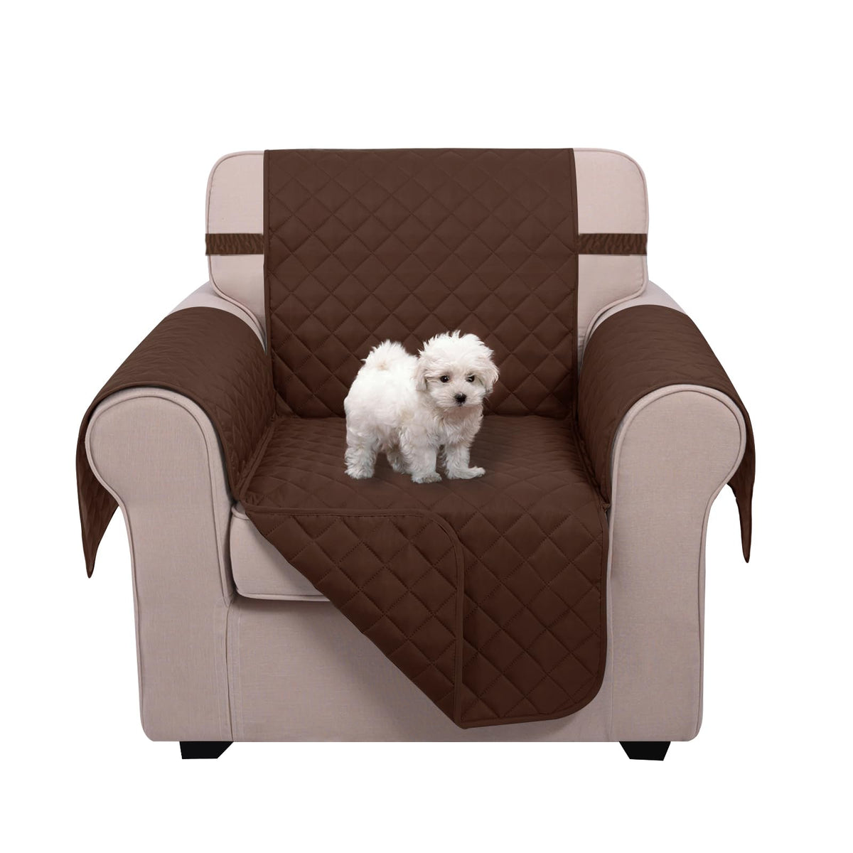 U-NICE HOME Reversible Sofa Cover Couch Cover for Dogs, Beige/Beige