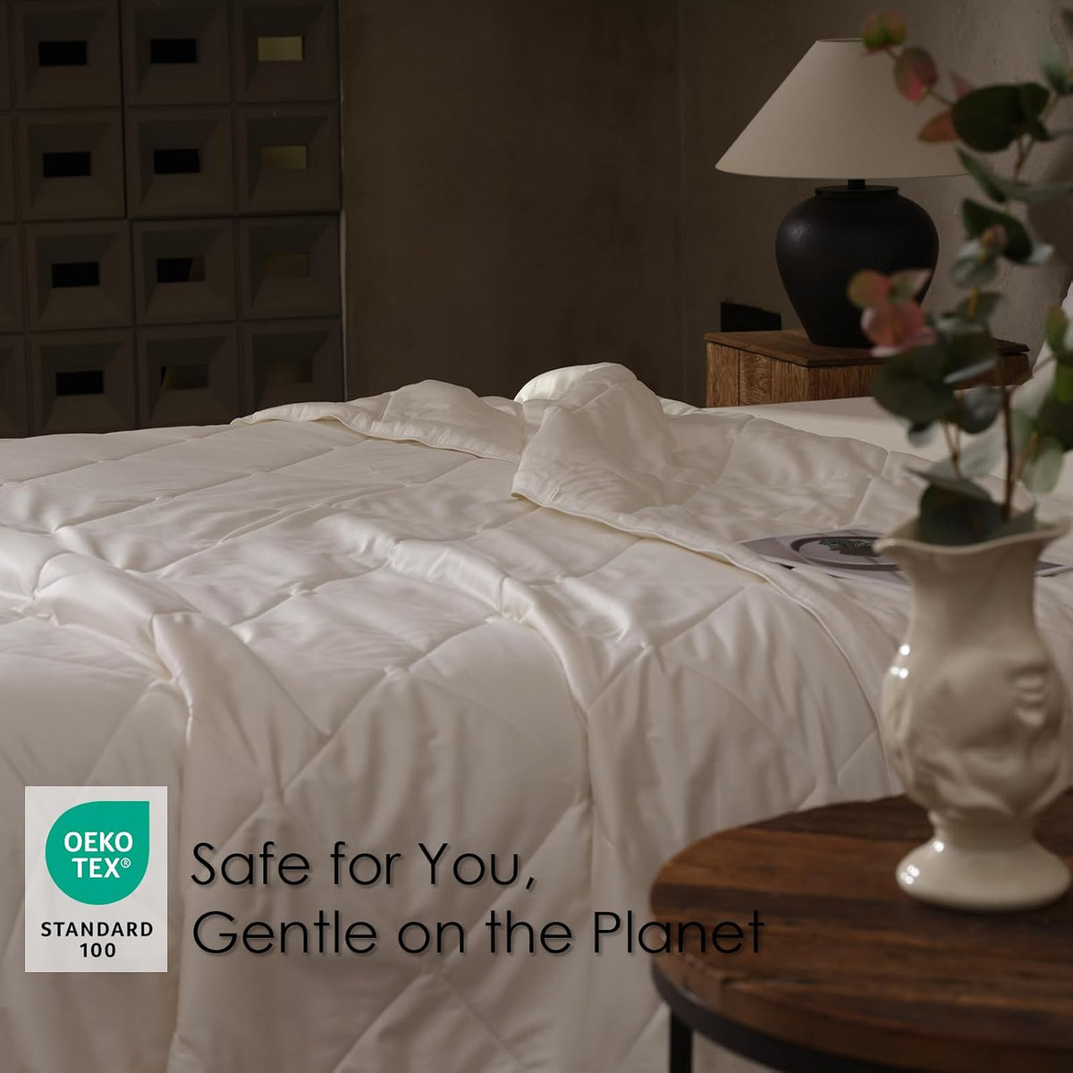 EP Mode Pure Wool Comforter, Lightweight for Summer, Twin