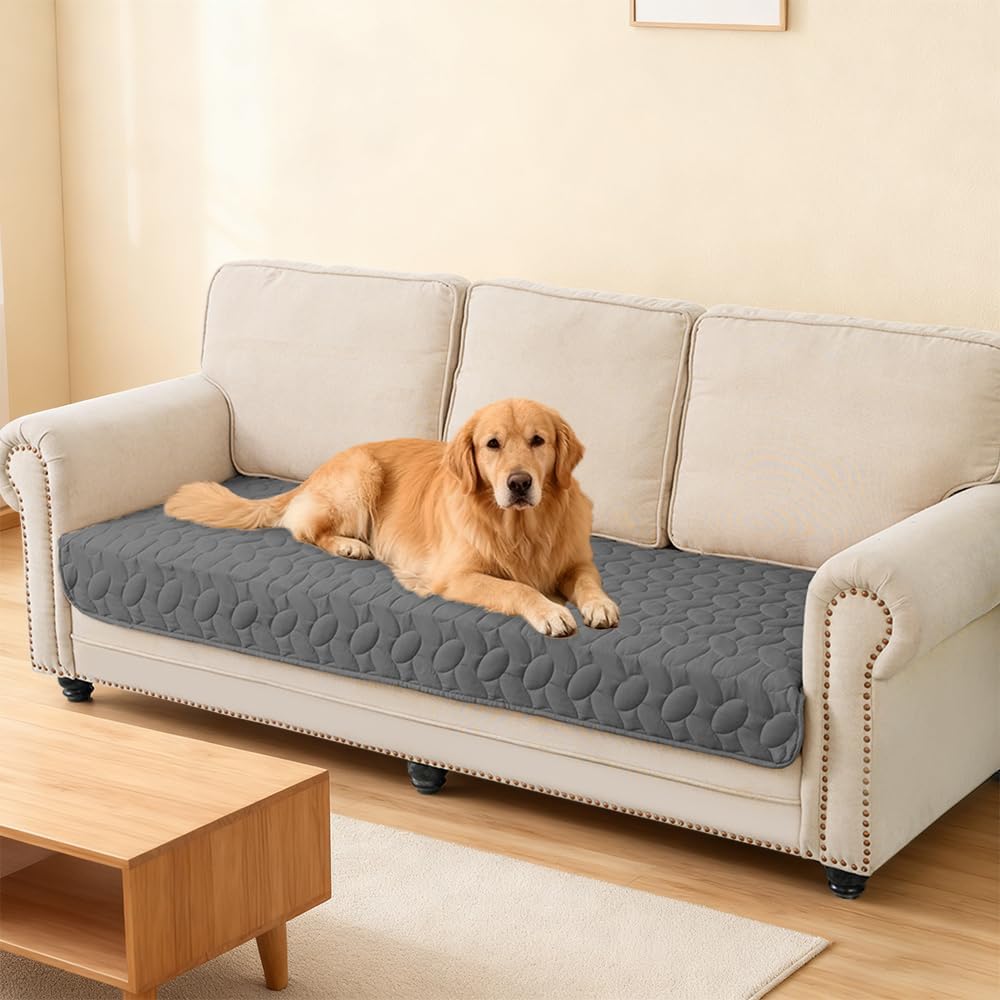 Ameritex Pet Bed Cover Dog Bed Blanket for Sofa and Furniture Waterproof New Pattern Design (30x70 Inch, Dark Grey)