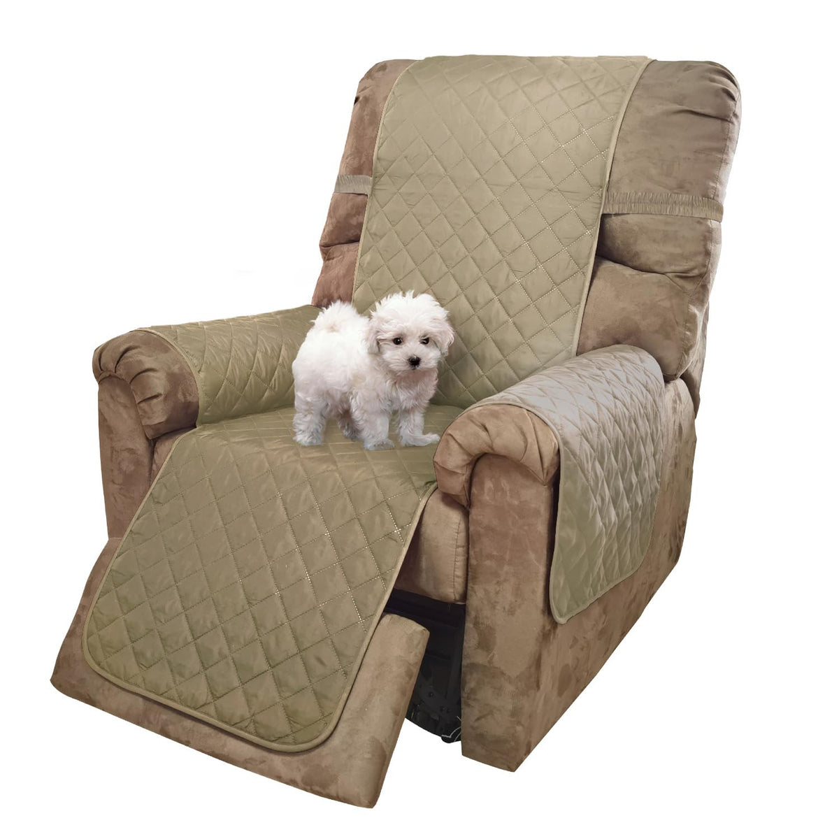 U-NICE HOME Reversible Sofa Cover Couch Cover for Dogs, Beige/Beige