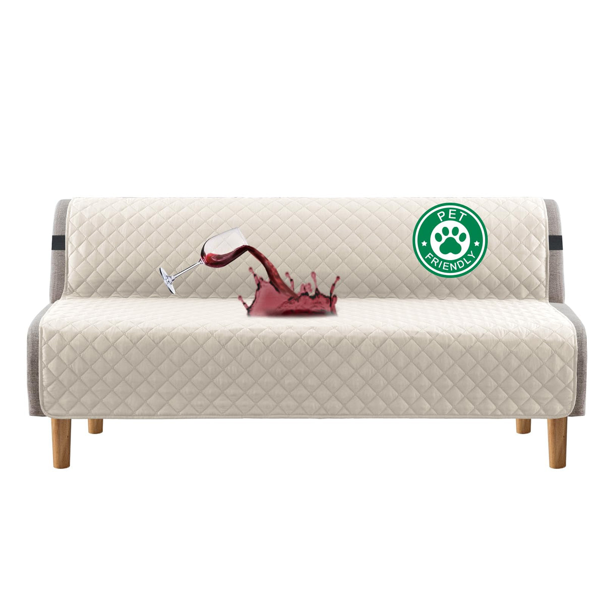 Turquoize 100% Waterproof Sofa Covers Couch Cover for Dogs, Sofa 70"