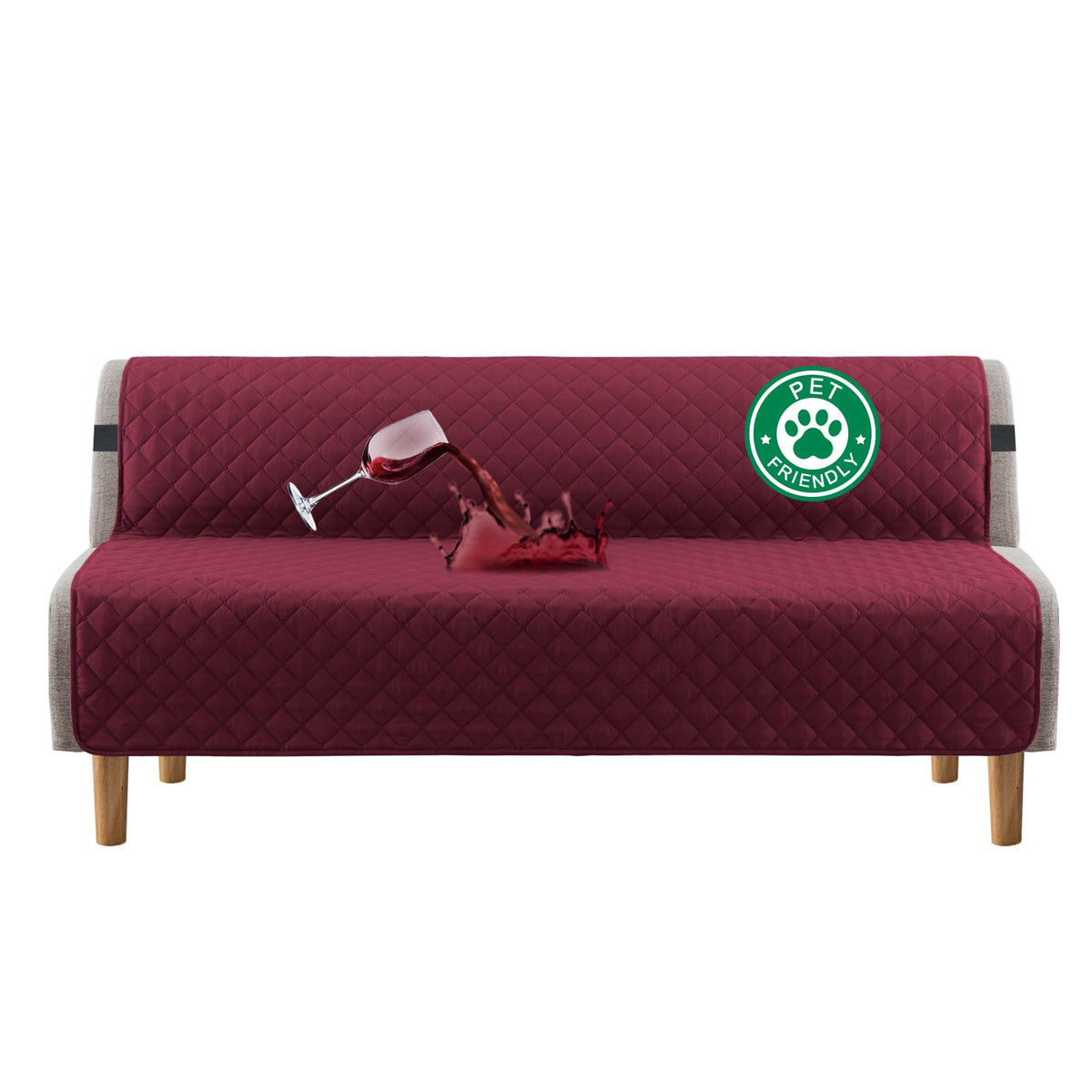 Turquoize 100% Waterproof Sofa Covers Couch Cover for Dogs, Sofa 70"