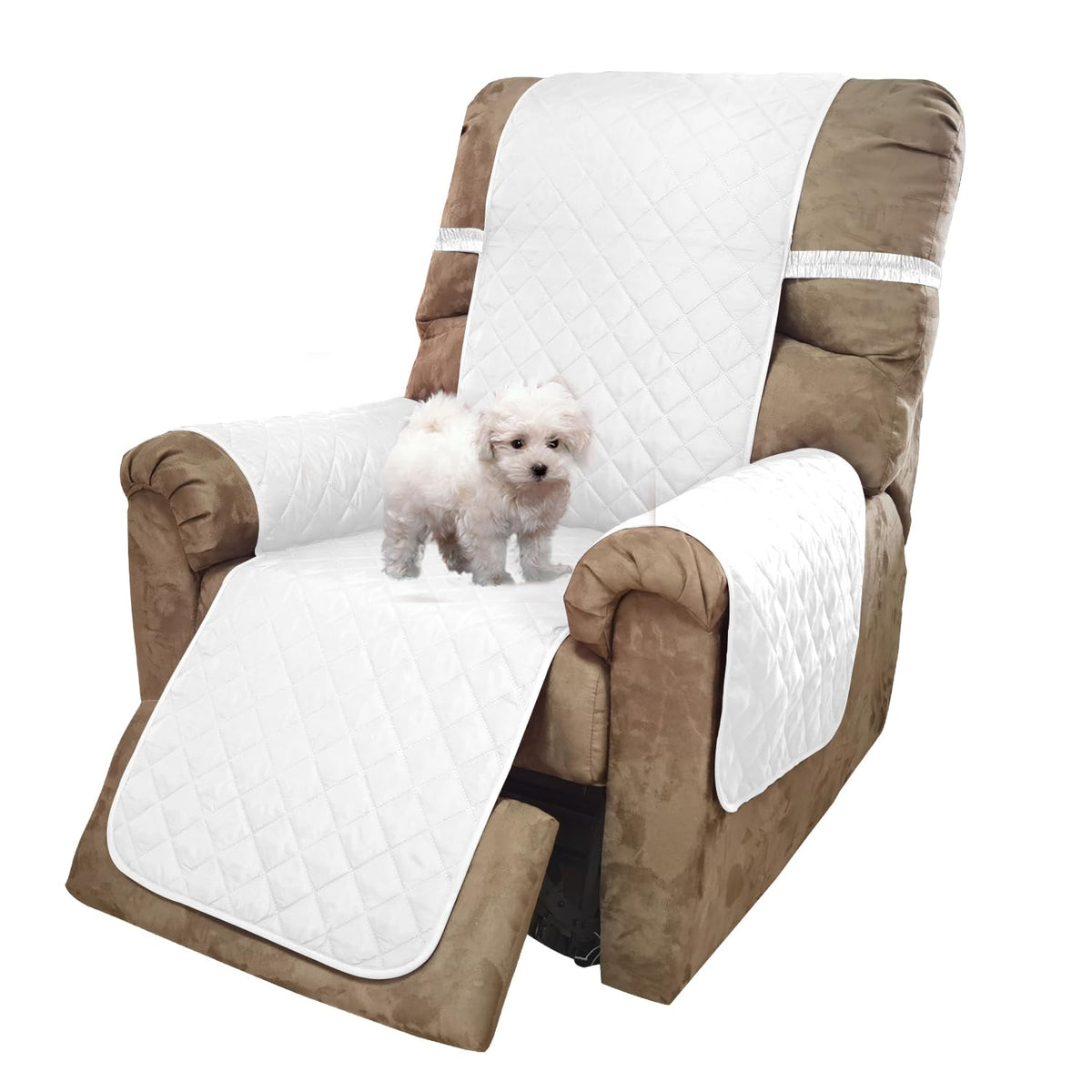 U-NICE HOME Reversible Sofa Cover Couch Cover for Dogs, Beige/Beige