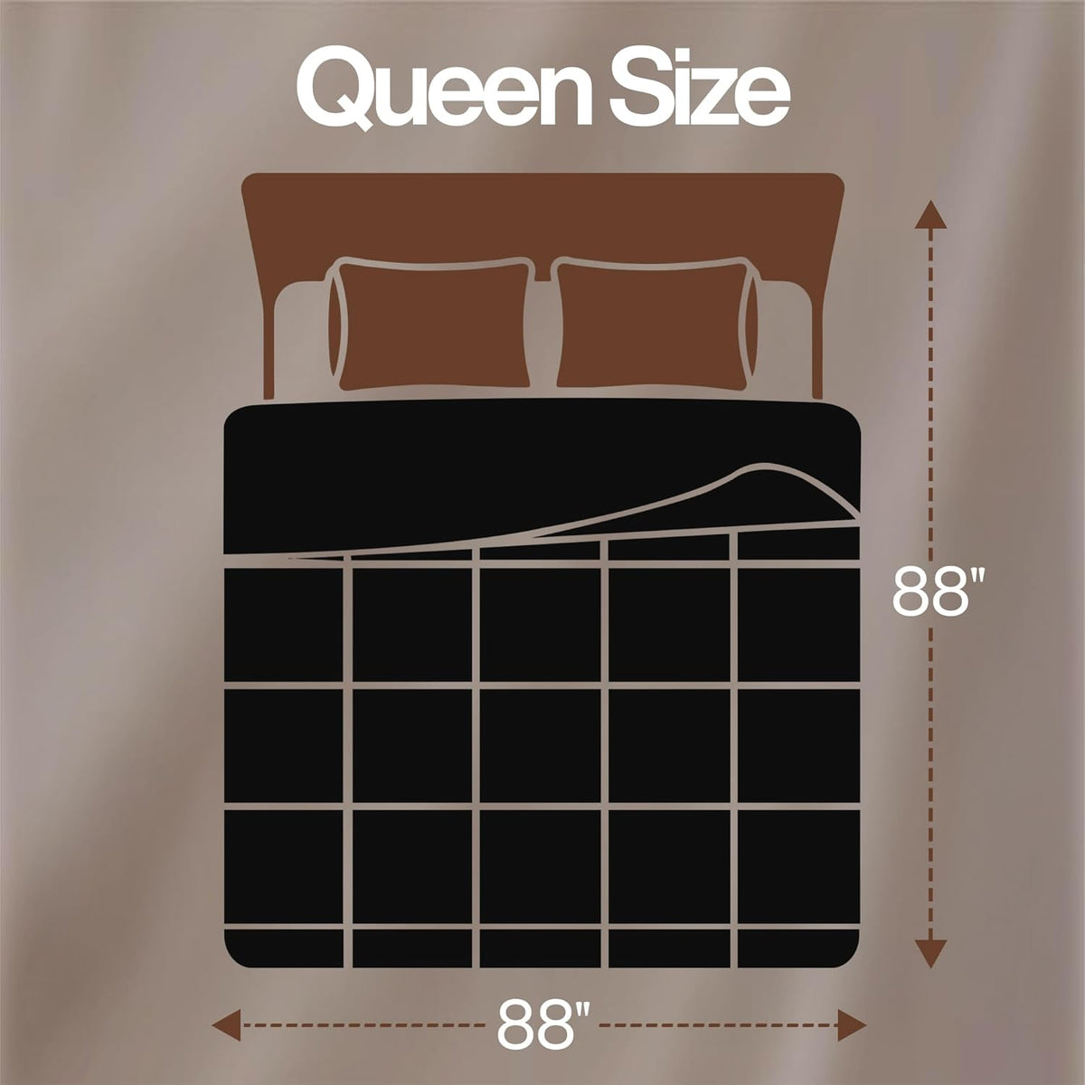 Utopia Bedding Queen Comforter, Duvet Insert, Black, 88 x 88 Inches