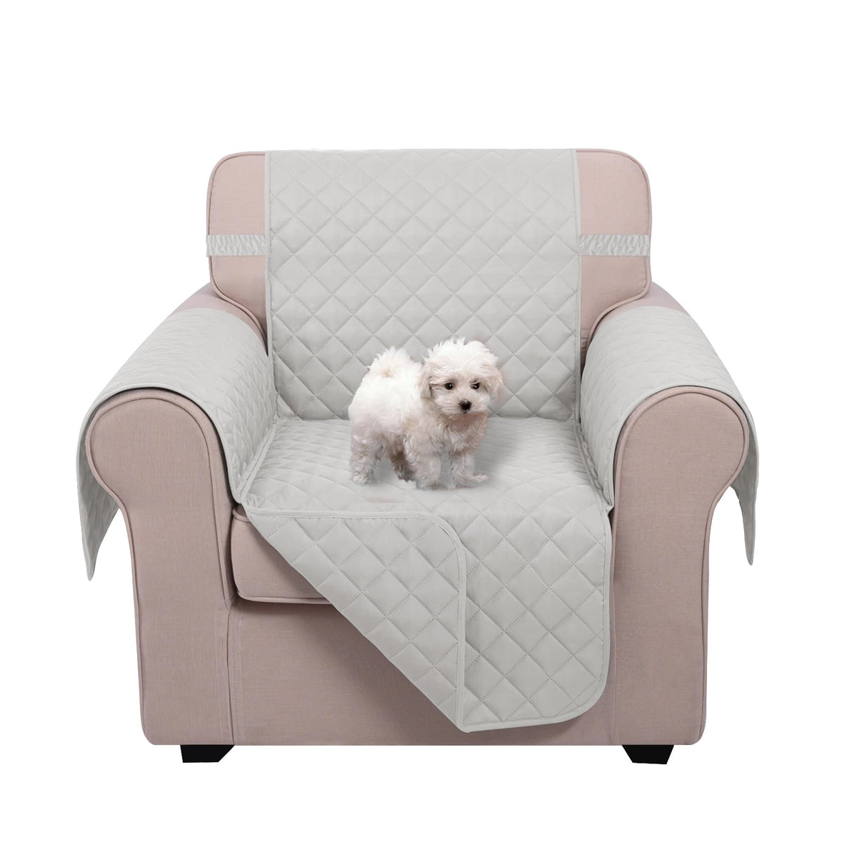 U-NICE HOME Reversible Sofa Cover Couch Cover for Dogs, Beige/Beige