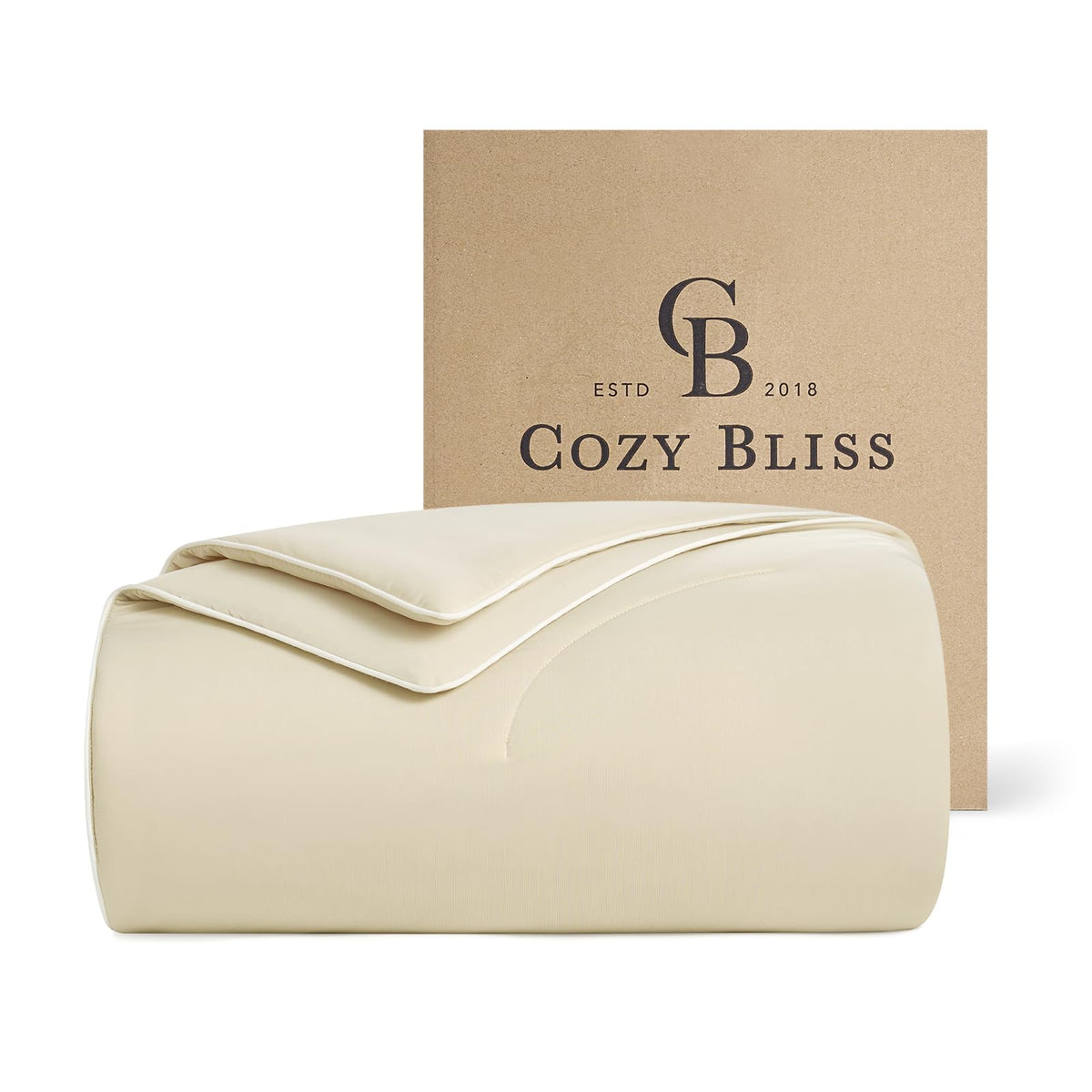 Cozy Bliss Cooling Comforter Queen Size, Reversible Lightweight Cooling Blankets for Hot Sleepers and Night Sweats, Q-Max>0.45 Soft Breathable Silky Smooth Summer Comforter, Cool Grey, 90"x90"