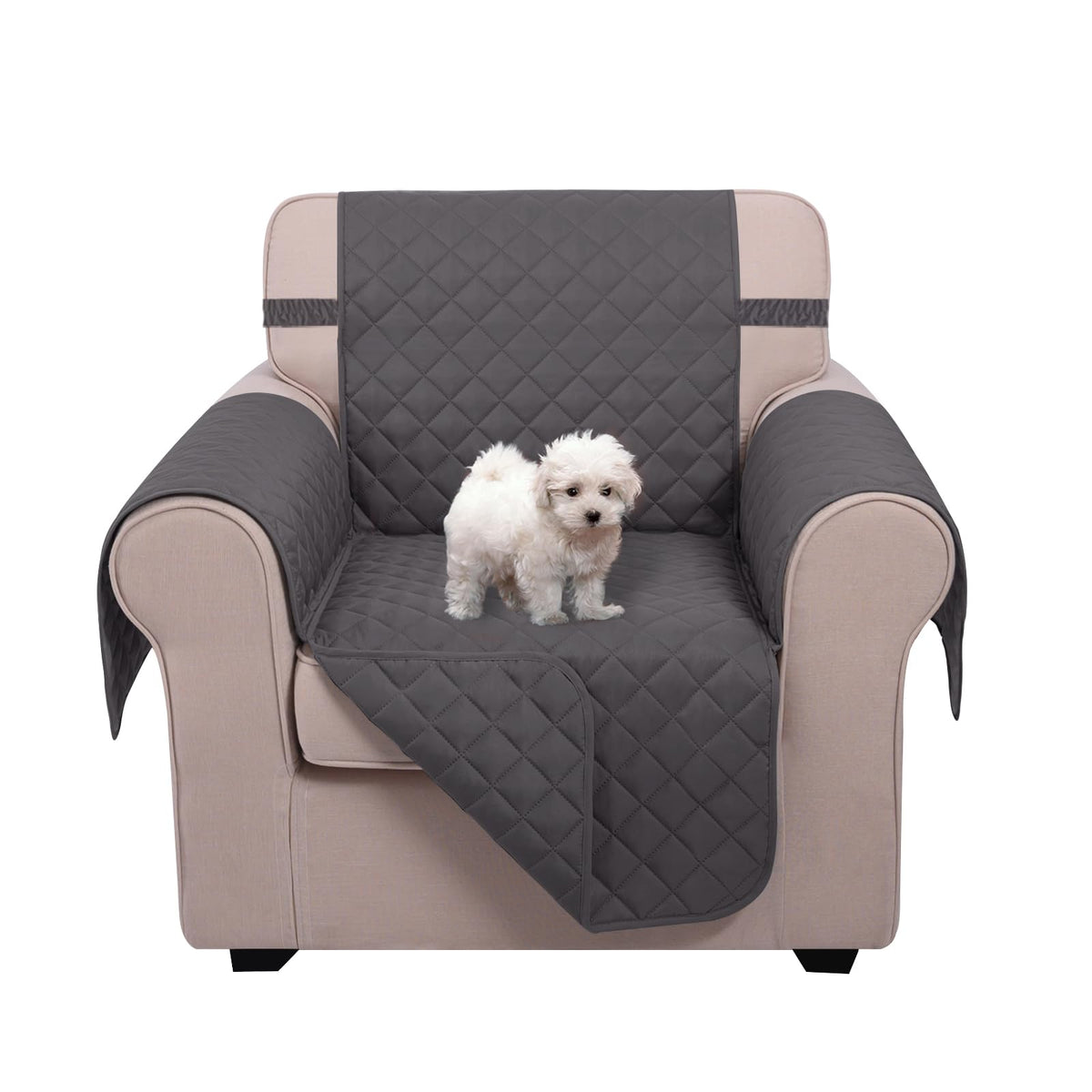 U-NICE HOME Reversible Sofa Cover Couch Cover for Dogs, Beige/Beige