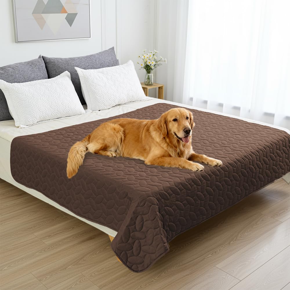 Ameritex Pet Bed Cover Dog Bed Blanket for Sofa and Furniture Waterproof New Pattern Design (30x70 Inch, Dark Grey)