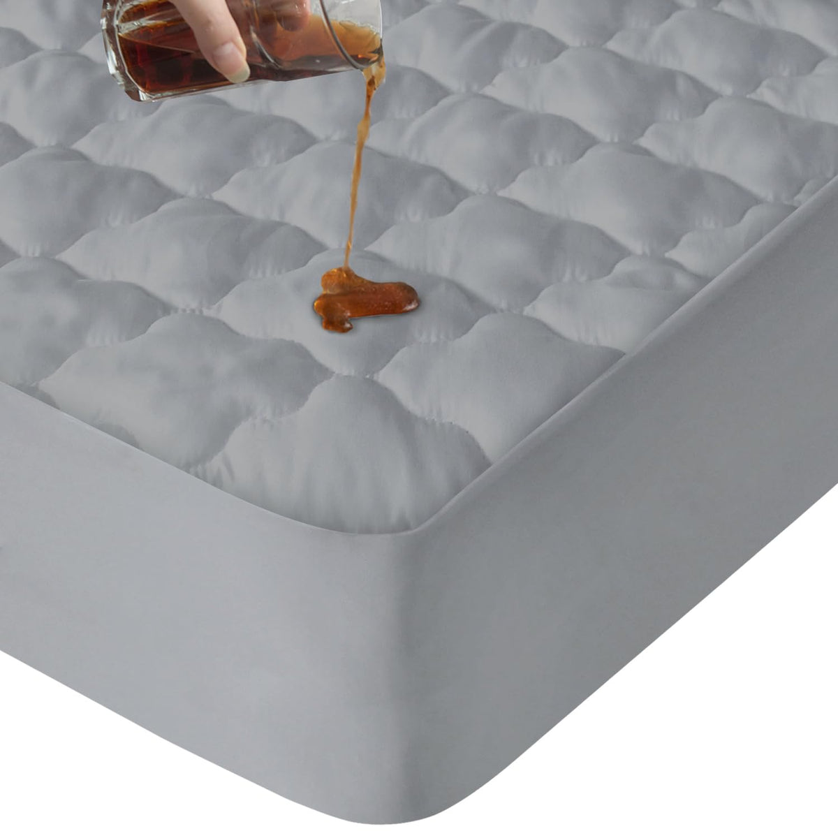Mattress Protector Pad Cover Waterproof Twin Size Quilted for Single Bed