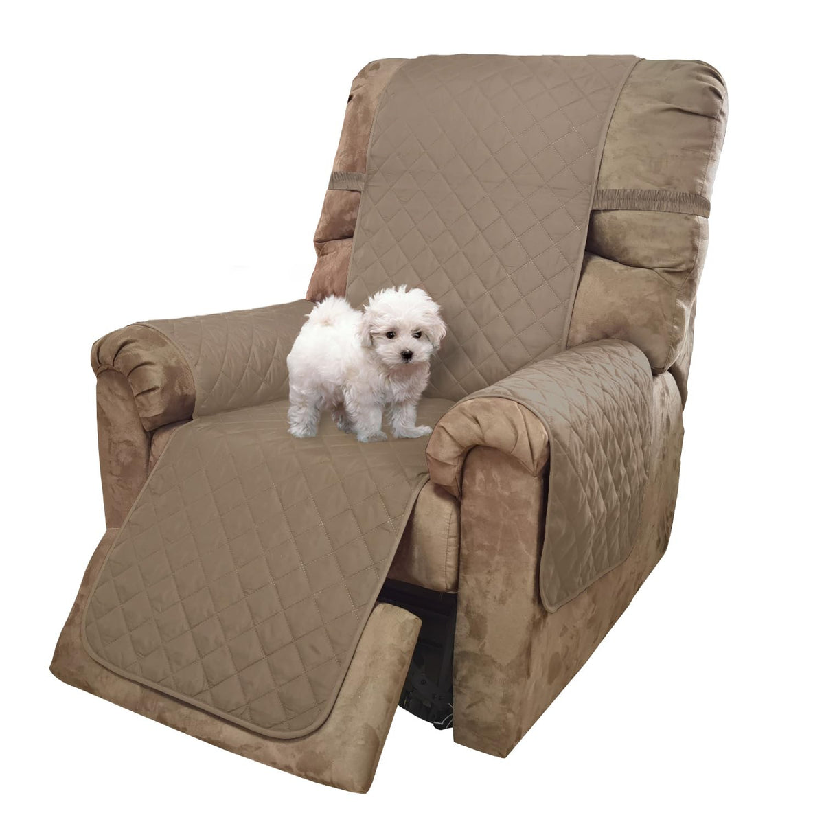 U-NICE HOME Reversible Sofa Cover Couch Cover for Dogs, Beige/Beige
