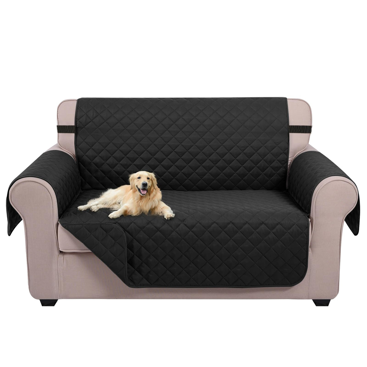 U-NICE HOME Reversible Sofa Cover Couch Cover for Dogs, Beige/Beige