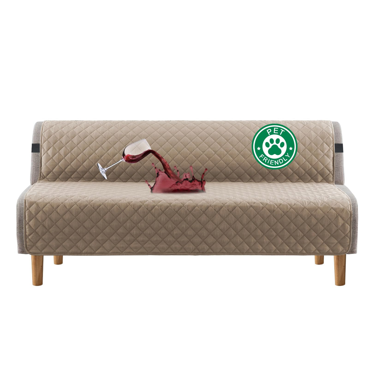 Turquoize 100% Waterproof Sofa Covers Couch Cover for Dogs, Sofa 70"