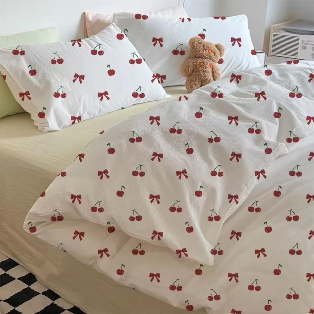 Nayoroom Gingham Duvet Cover Set Queen Blue White Plaid Checkered Bedding