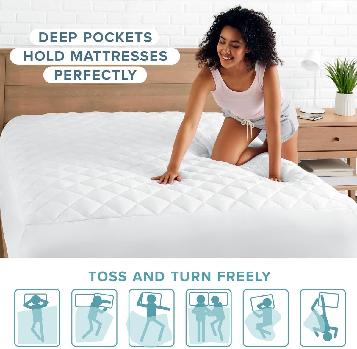 Bare Home Quilted Twin XL Mattress Pad