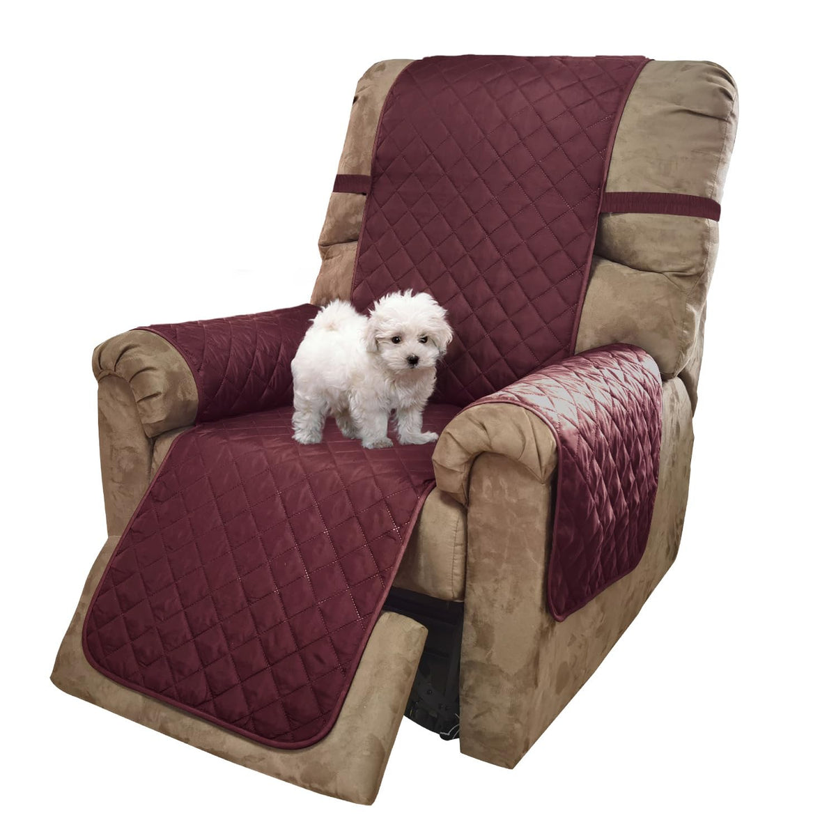 U-NICE HOME Reversible Sofa Cover Couch Cover for Dogs, Beige/Beige