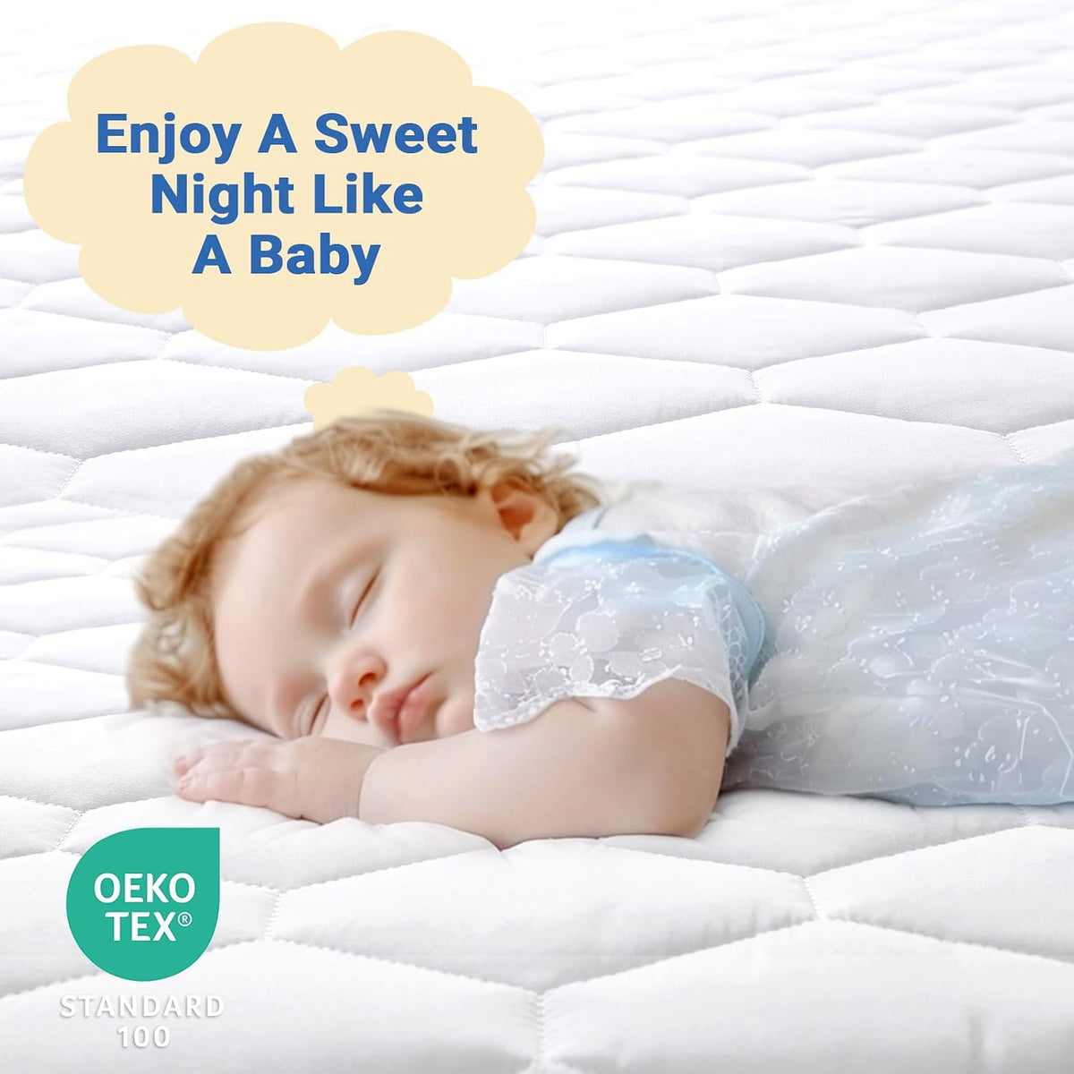 MUXHOMO Queen Mattress Protector, 100% Waterproof Quilted Mattress Cover Queen Size Bed, Noiseless Soft & Cooling Mattress Pad Cover, Deep Pocket 6"-21", White