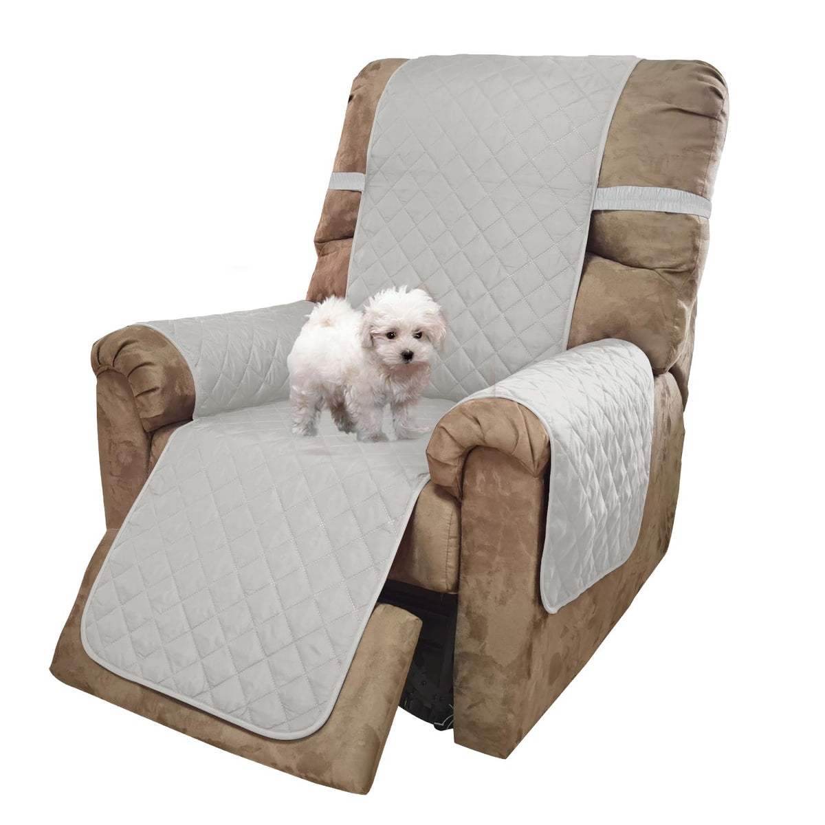 U-NICE HOME Reversible Sofa Cover Couch Cover for Dogs, Beige/Beige