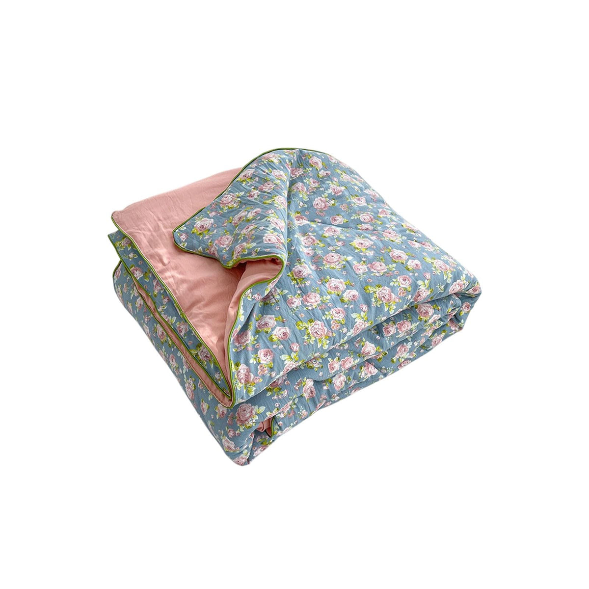 Floral Print Cooling Comforter for Hot Sleepers 78.74 × 59.06inch Lightweight Throw Blanket, Breathable Summer Quilt, Cold Touch Fabric Absorbs Body Heat for Night Sweats Sleeping (I)