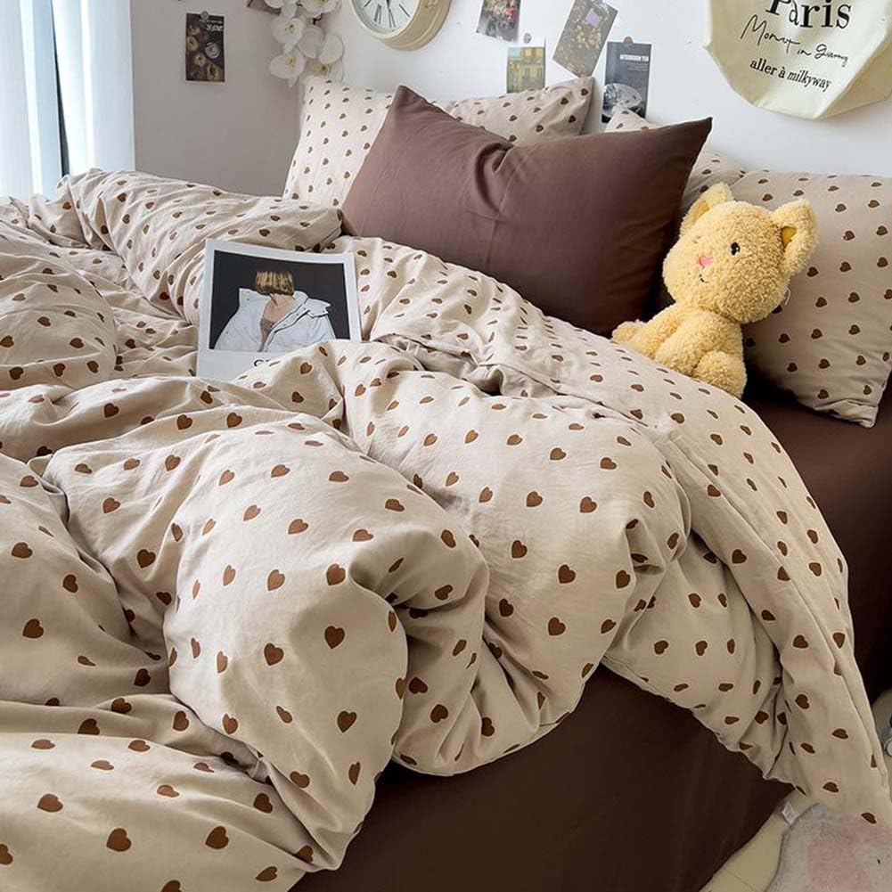 Nayoroom Gingham Duvet Cover Set Queen Blue White Plaid Checkered Bedding