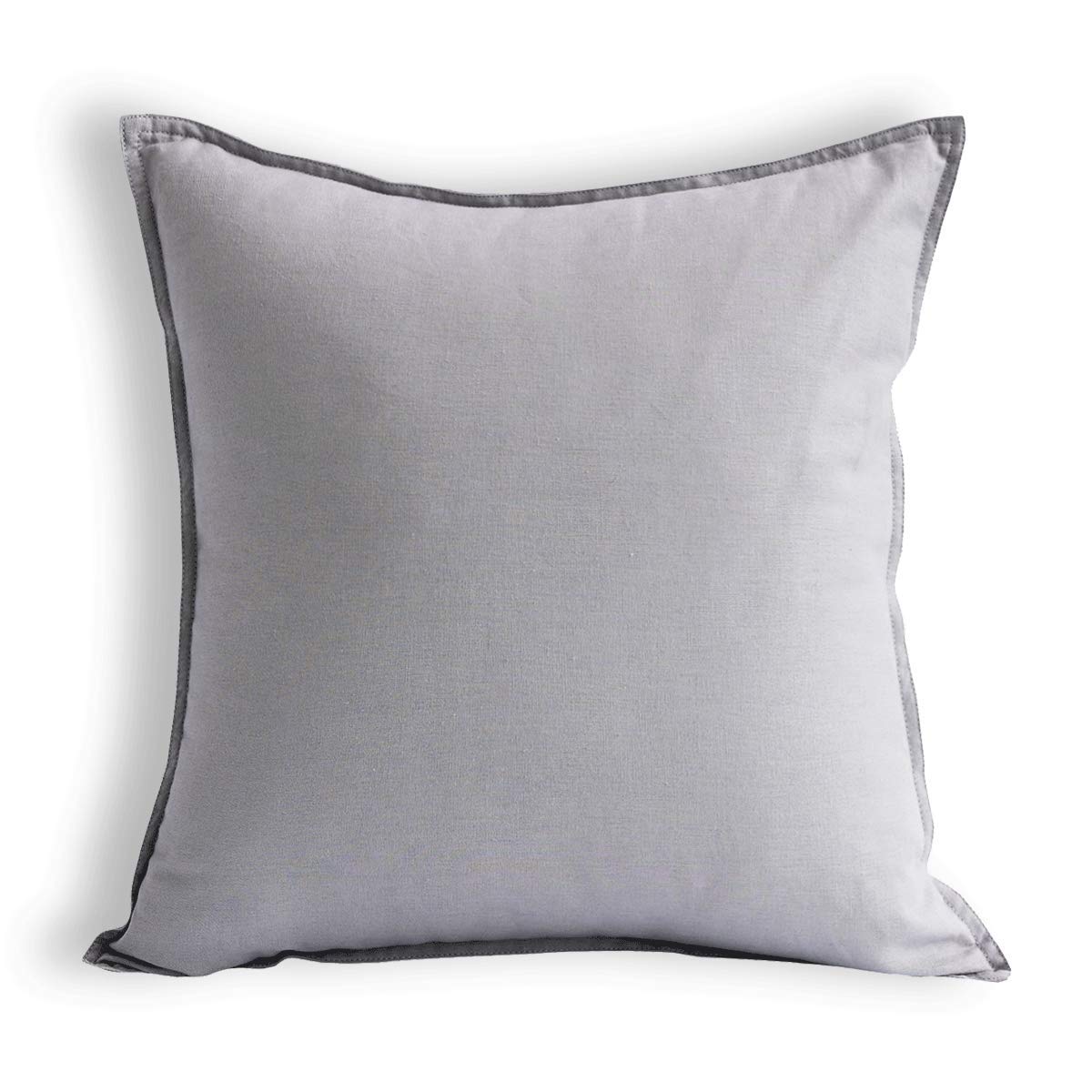 Jeanerlor Cotton Linen Square Decorative Throw Pillow Case Cushion Cover with Twin Needles Stitch on Edge,for Wedding Party Gift Car 12"x20"(30 x 50cm), Olive Green