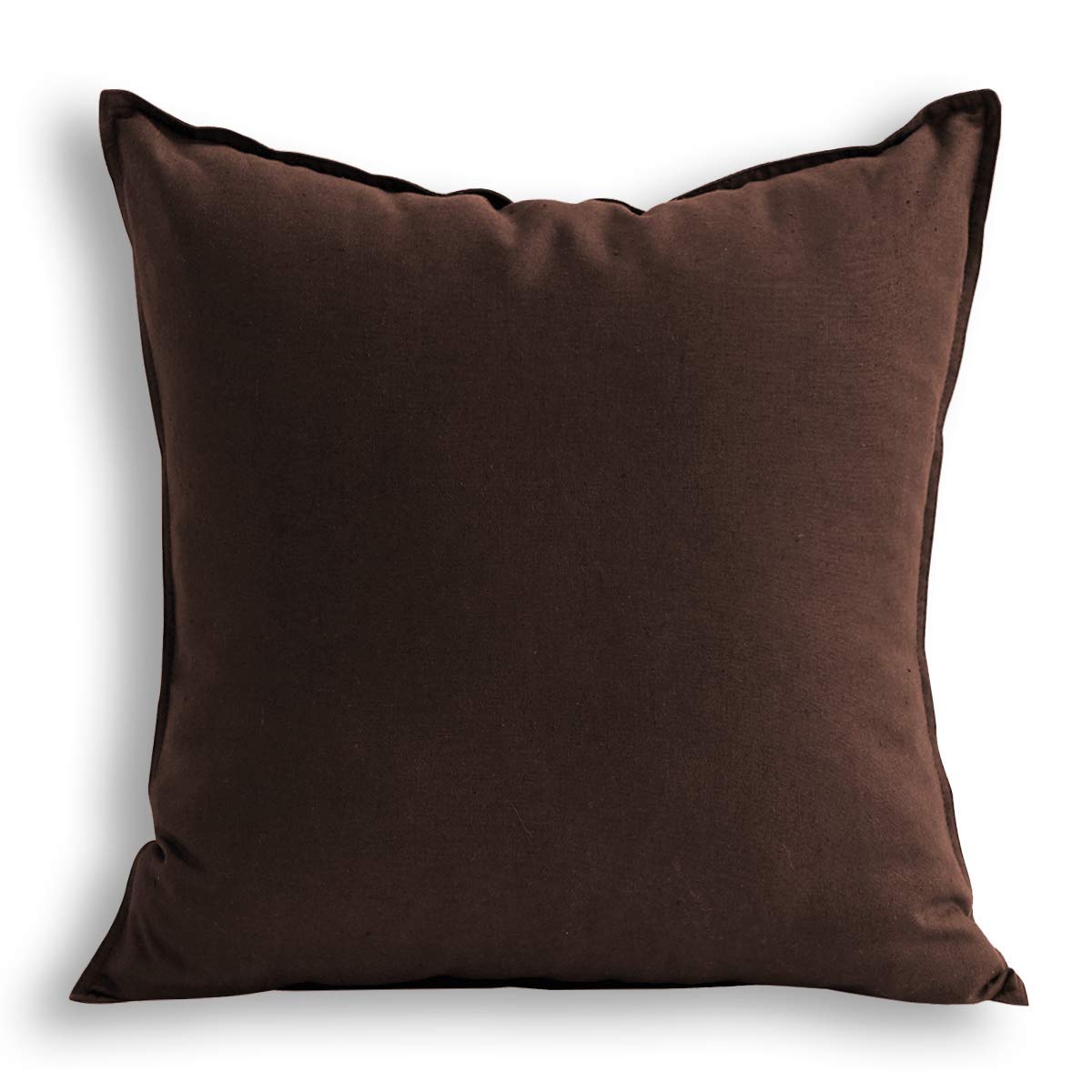Jeanerlor Cotton Linen Square Decorative Throw Pillow Case Cushion Cover with Twin Needles Stitch on Edge,for Wedding Party Gift Car 12"x20"(30 x 50cm), Olive Green