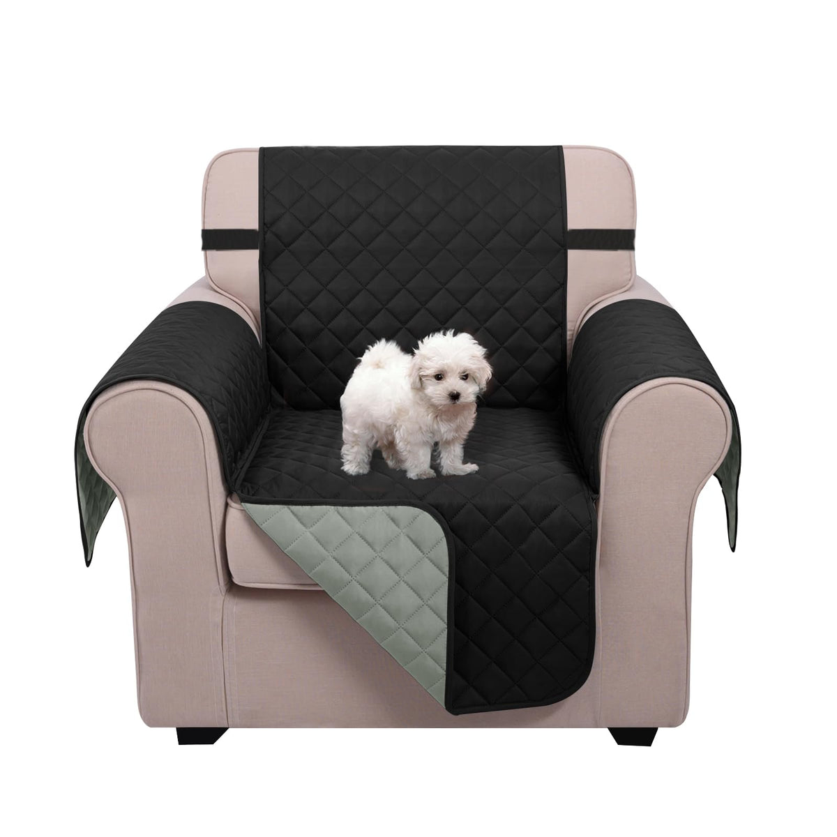 U-NICE HOME Reversible Sofa Cover Couch Cover for Dogs, Beige/Beige
