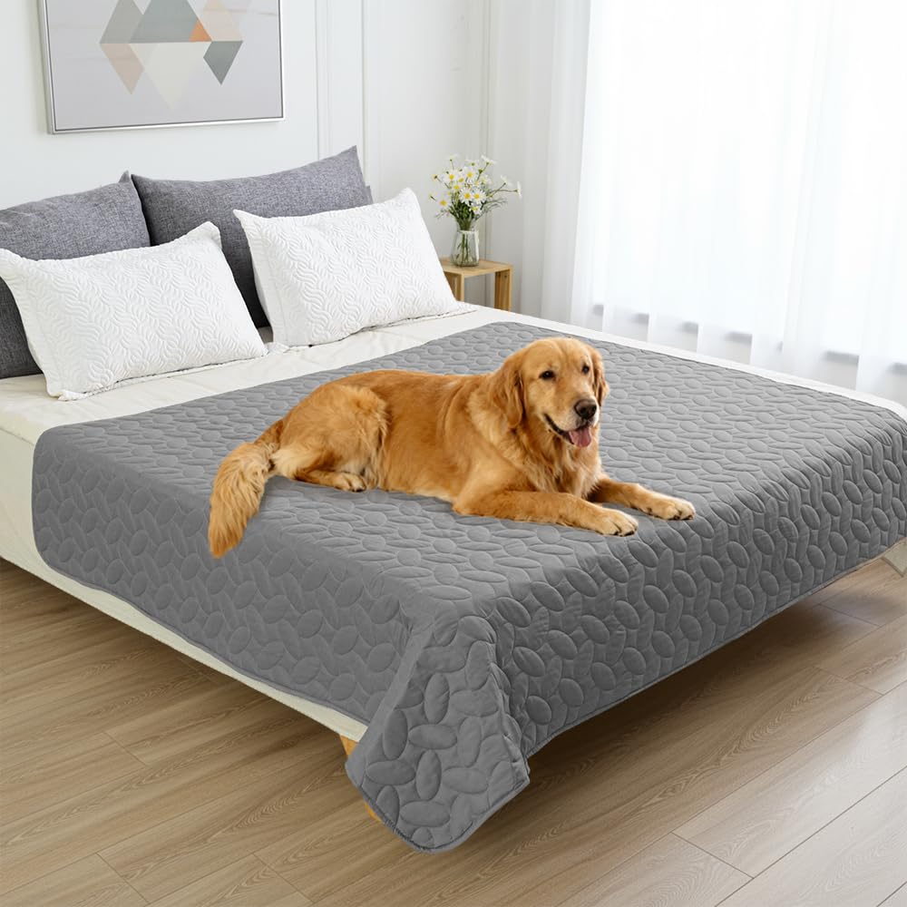Ameritex Pet Bed Cover Dog Bed Blanket for Sofa and Furniture Waterproof New Pattern Design (30x70 Inch, Dark Grey)