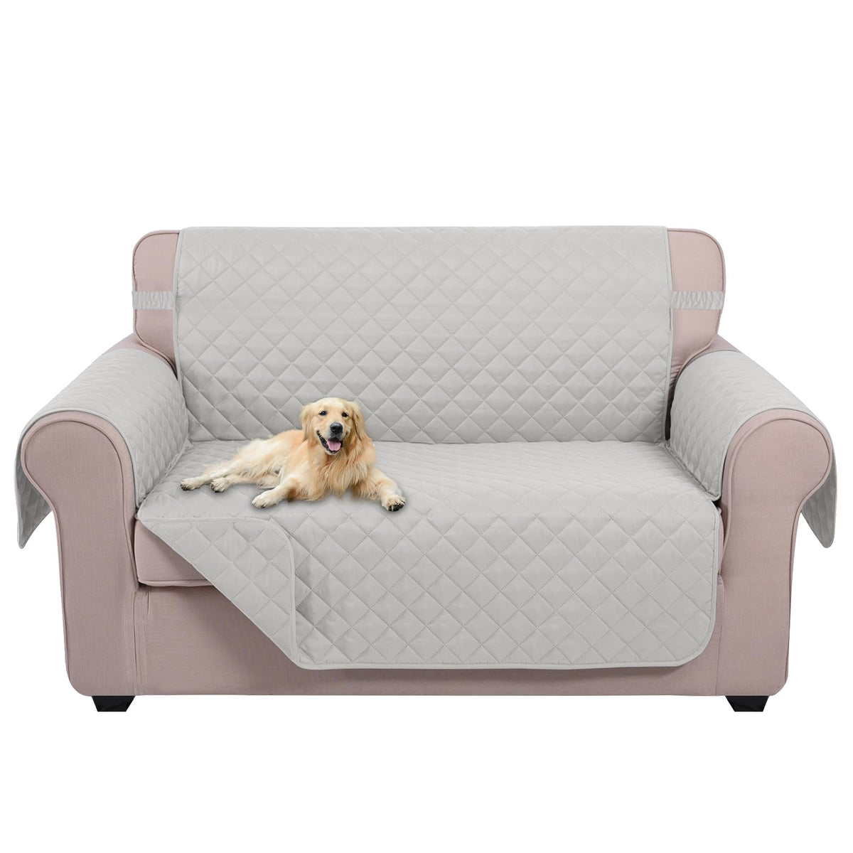 U-NICE HOME Reversible Sofa Cover Couch Cover for Dogs, Beige/Beige