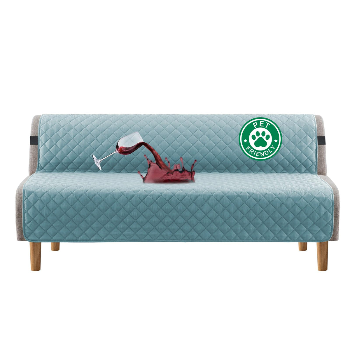 Turquoize 100% Waterproof Sofa Covers Couch Cover for Dogs, Sofa 70"