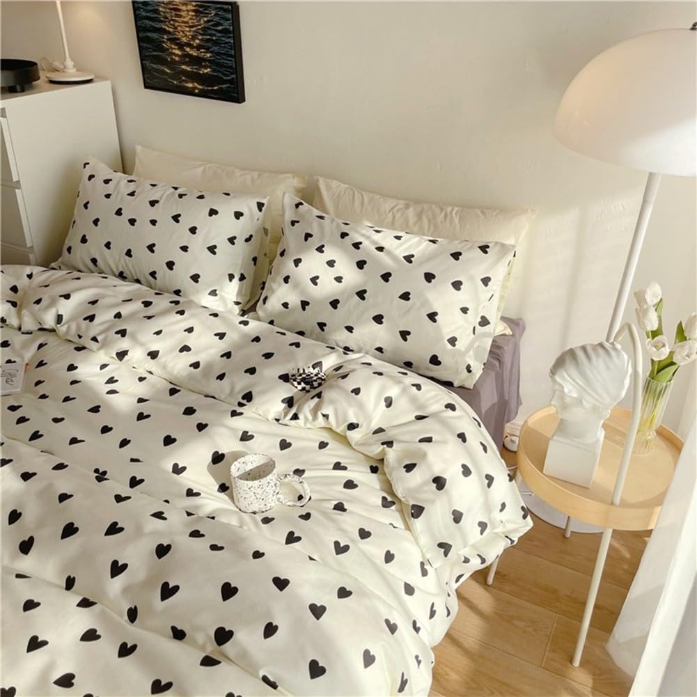 Nayoroom Gingham Duvet Cover Set Queen Blue White Plaid Checkered Bedding