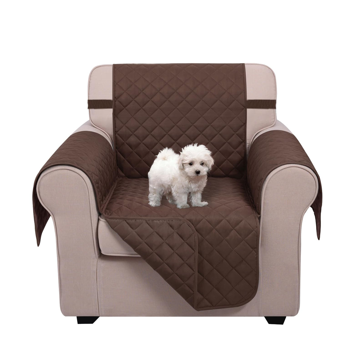 U-NICE HOME Reversible Sofa Cover Couch Cover for Dogs, Beige/Beige
