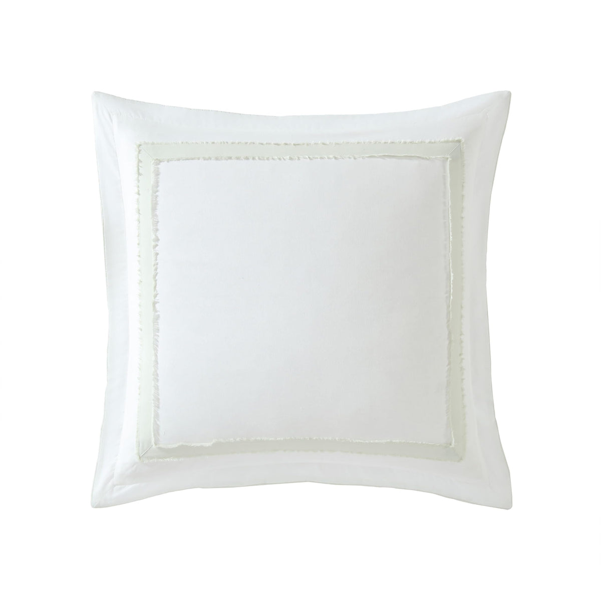 Laura Ashley - 2 Pack European Shams, 100% Cotton Embroidered Pillow Covers