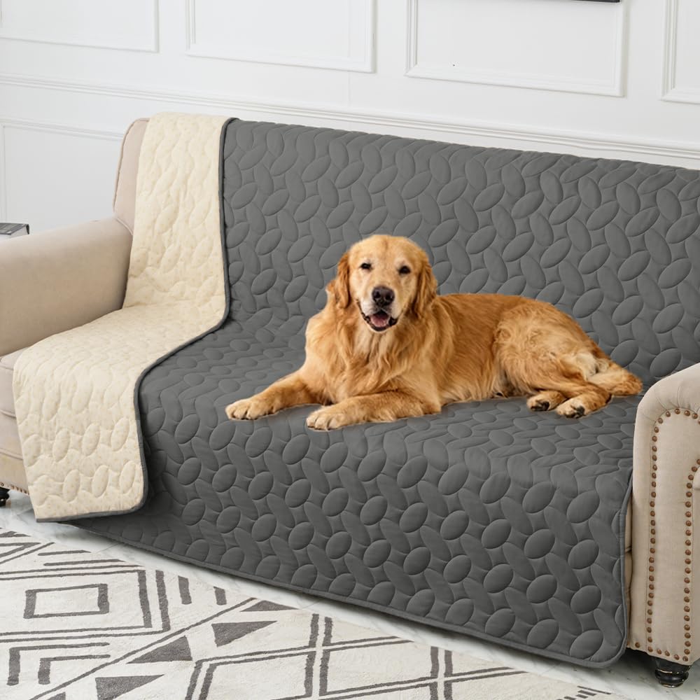 Ameritex Pet Bed Cover Dog Bed Blanket for Sofa and Furniture Waterproof New Pattern Design (30x70 Inch, Dark Grey)