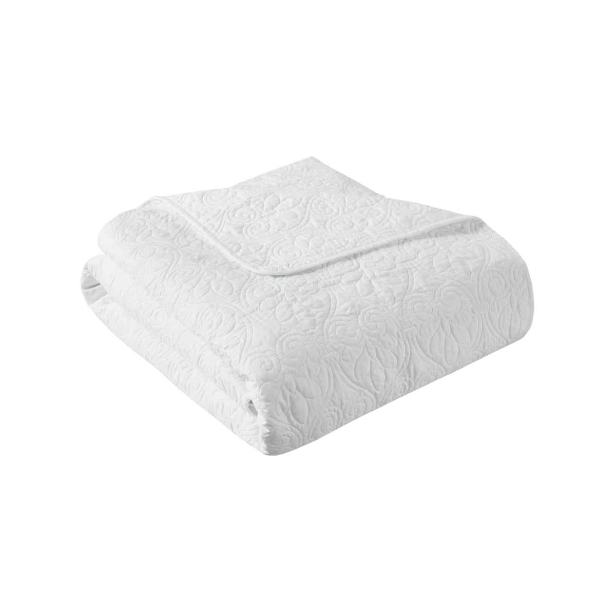 Madison Park Luxe Damask Stitching Throw Blanket, 60"x72"