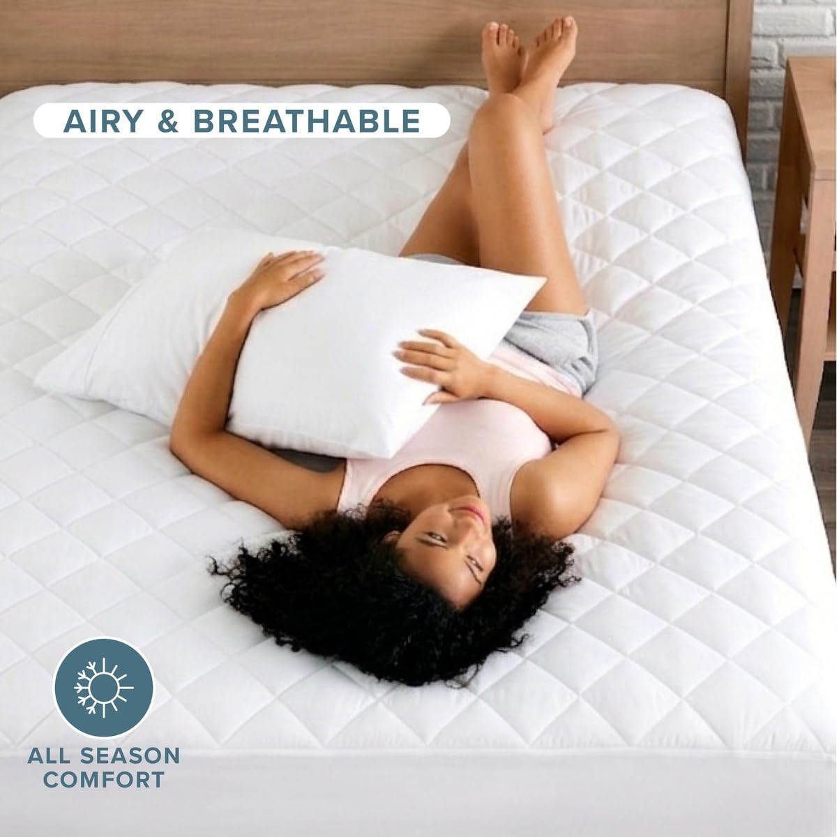 Bare Home Quilted Twin XL Mattress Pad