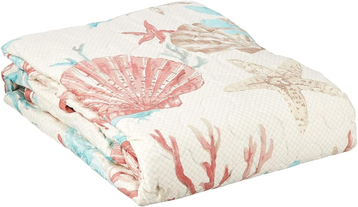 Madison Park Oversized Coastal Premium Soft Blue 60x70 Quilted Throw, 1pc
