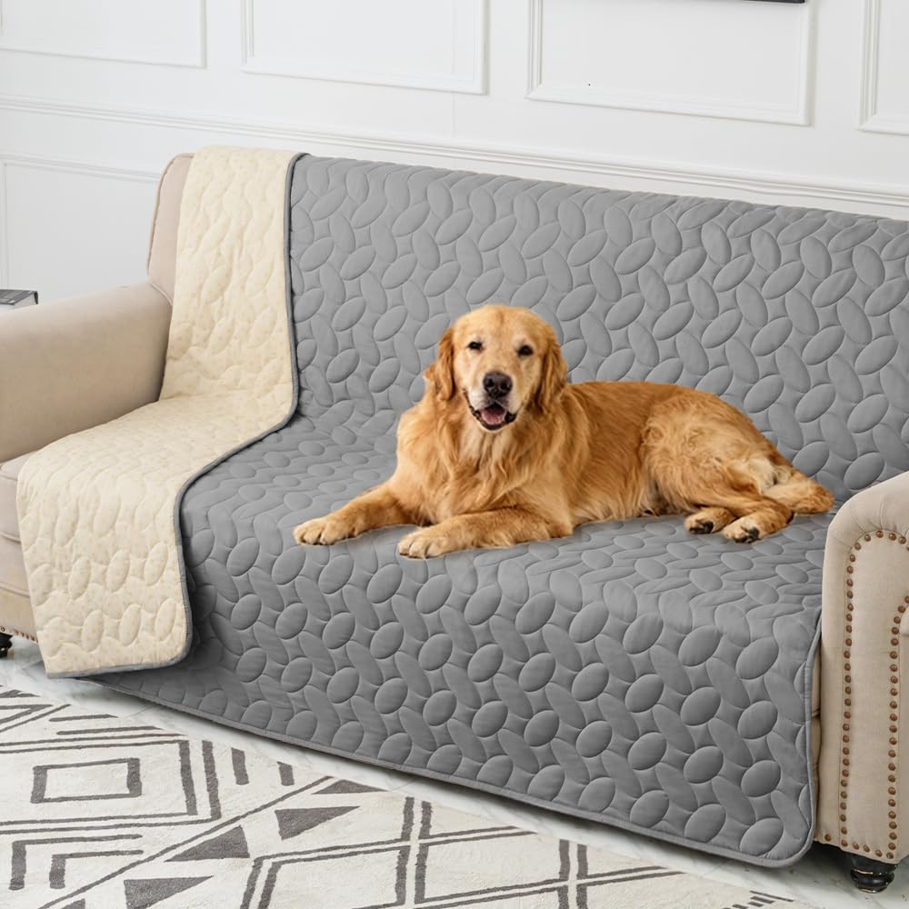 Ameritex Pet Bed Cover Dog Bed Blanket for Sofa and Furniture Waterproof New Pattern Design (30x70 Inch, Dark Grey)