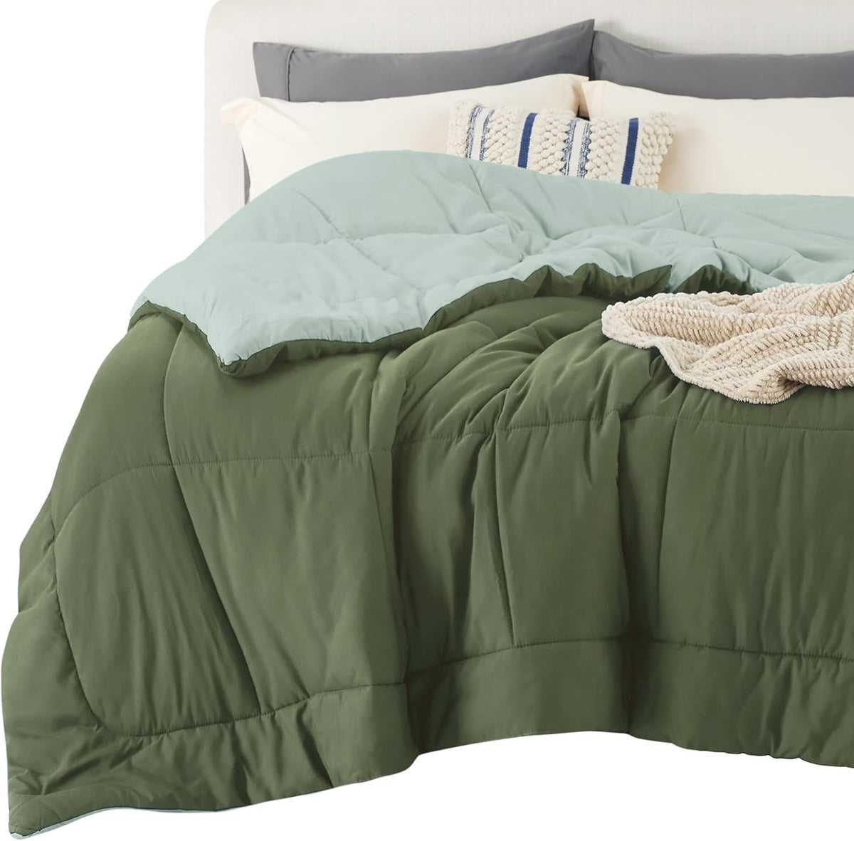 Bedsure King Comforter Duvet Insert - Bed Comforter Quilted, White
