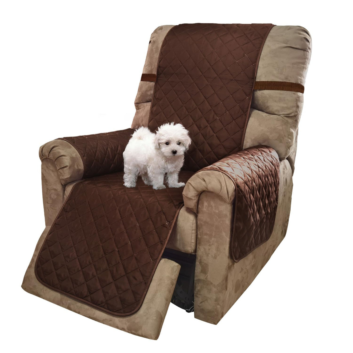 U-NICE HOME Reversible Sofa Cover Couch Cover for Dogs, Beige/Beige