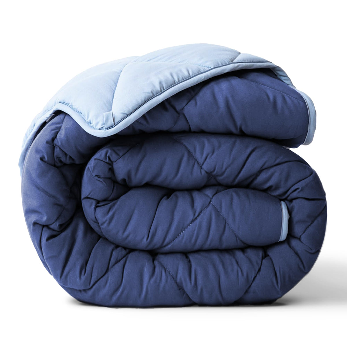 ViscoSoft Twin/Twin XL Reversible Comforter - Duvet Insert -Light/Dark Blue