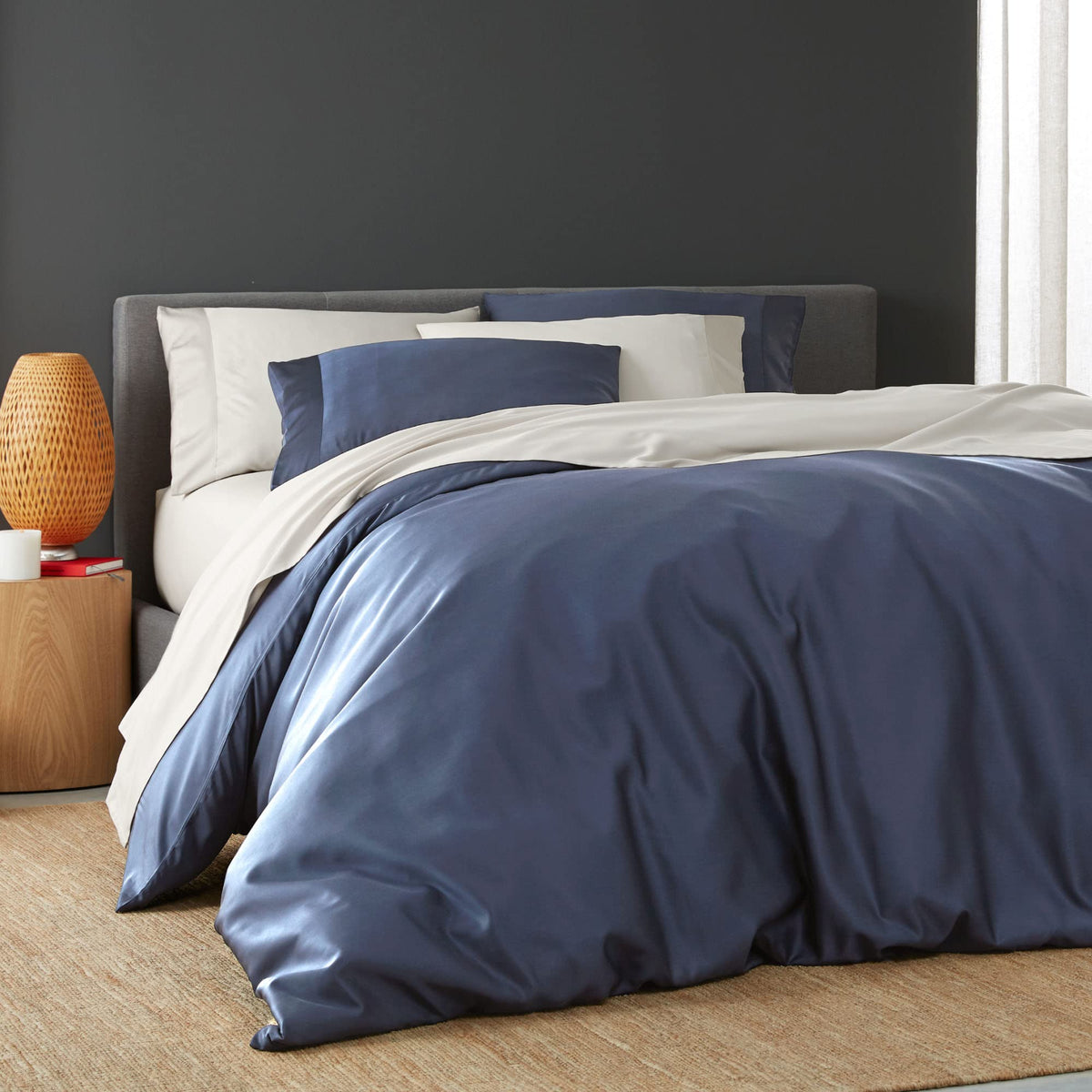 DOZ Duvet Cover Set, 100% Viscose derived from Bamboo, Organically Grown, Buttery Soft, Cooling Duvet Covers, High GSM, 1 Duvet Cover and 2 Pillowcases, 106"x90" (Teal, King/Cal King)
