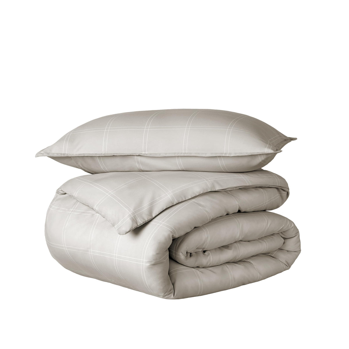 Bare Home Duvet Cover Set 1800 Ultra-Soft (Queen, Grey)