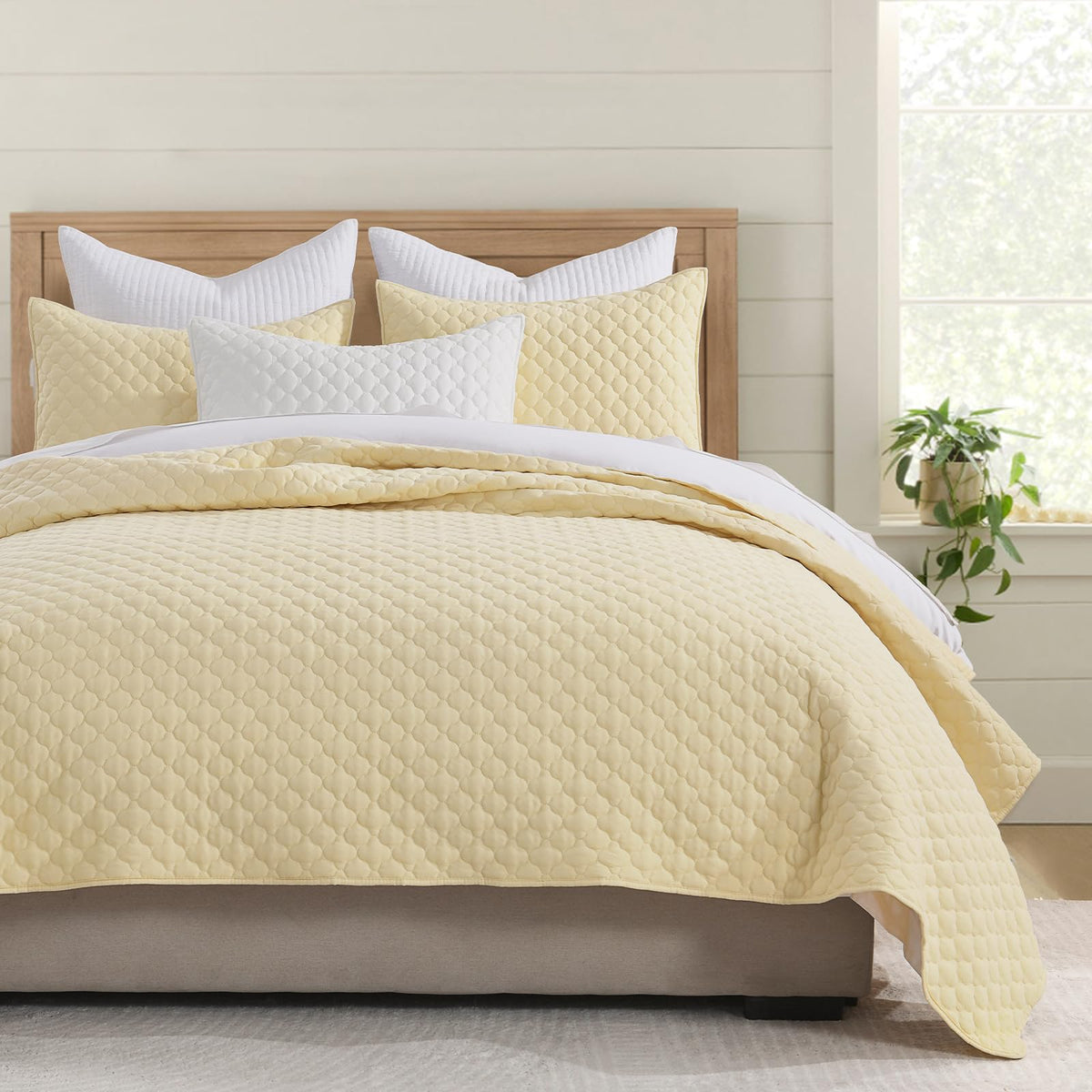 HORIMOTE HOME Quilt Twin Size Dusty Blue, Lightweight Quilt for Summer Ultra-Soft Microfiber Modern Style Quilted Clouds Pattern Bedspread Quit Set 2 Pieces (1 Quilt and 1 Pillow Sham)