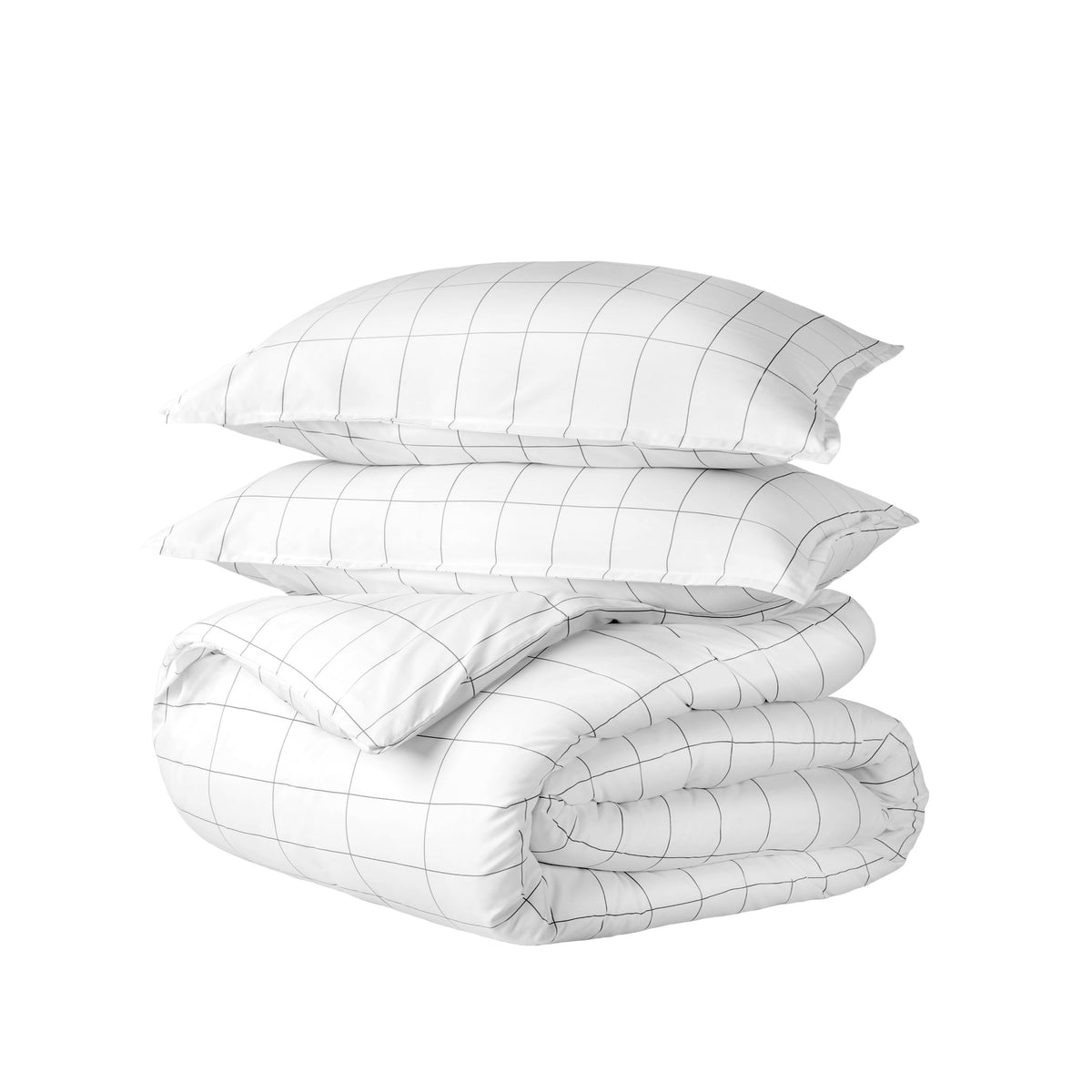 Bare Home Duvet Cover Set 1800 Ultra-Soft (Queen, Grey)